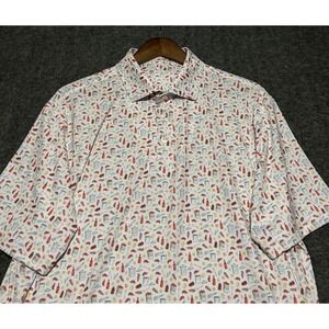 Rhoback polo shirt AOP mens performance stretch golf Large crawfish cooking